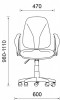 Кресло С-101 Клио Нептун ПВМ хром КС18 (черно-бордовый ткань КРЕП) - Магазин "Домовенок" 39595.ru