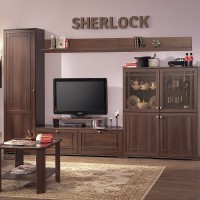 Гостиная "Sherlock 2" (орех шоколадный) - Магазин "Домовенок" 39595.ru