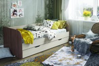 Кровать "Балли" 2х уровневая (90*190, венге/ белфорд) - Магазин "Домовенок" 39595.ru