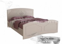 Кровать "Лилия" (1700х1050х2032, дуб атланта/лен бел) - Магазин "Домовенок" 39595.ru