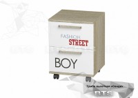 Тумба "Сенди" ТБ-07 с ящиками (дуб сонома, мальчик) - Магазин "Домовенок" 39595.ru