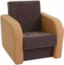 Кресло для отдыха "Виона 1" (красно-коричневый, ком бежевый) - Магазин "Домовенок" 39595.ru