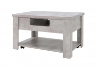 Стол трансформер "Стэп 4" (камень темный, 900*600/1200*в520/760) - Магазин "Домовенок"- розничная продажа мебели г.Ирбит