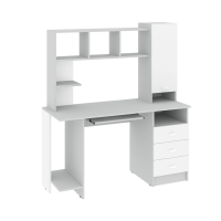 Стол компьютерный КС-003 (серый/белый) - Магазин "Домовенок"- розничная продажа мебели г.Ирбит