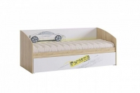 Кровать "Форсаж" (80*200, дуб сонома, белый) - Магазин "Домовенок"- розничная продажа мебели г.Ирбит